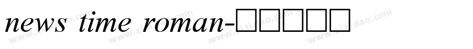 news time roman字体转换